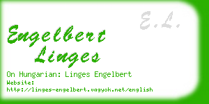 engelbert linges business card